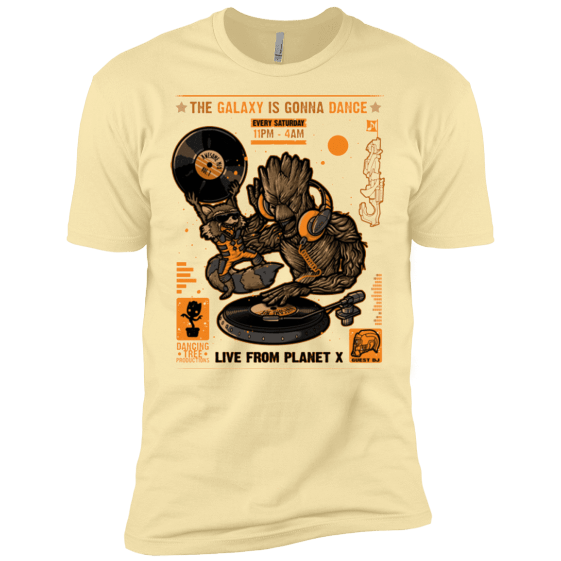 T-Shirts Banana Cream / X-Small GALAXY GIG Men's Premium T-Shirt