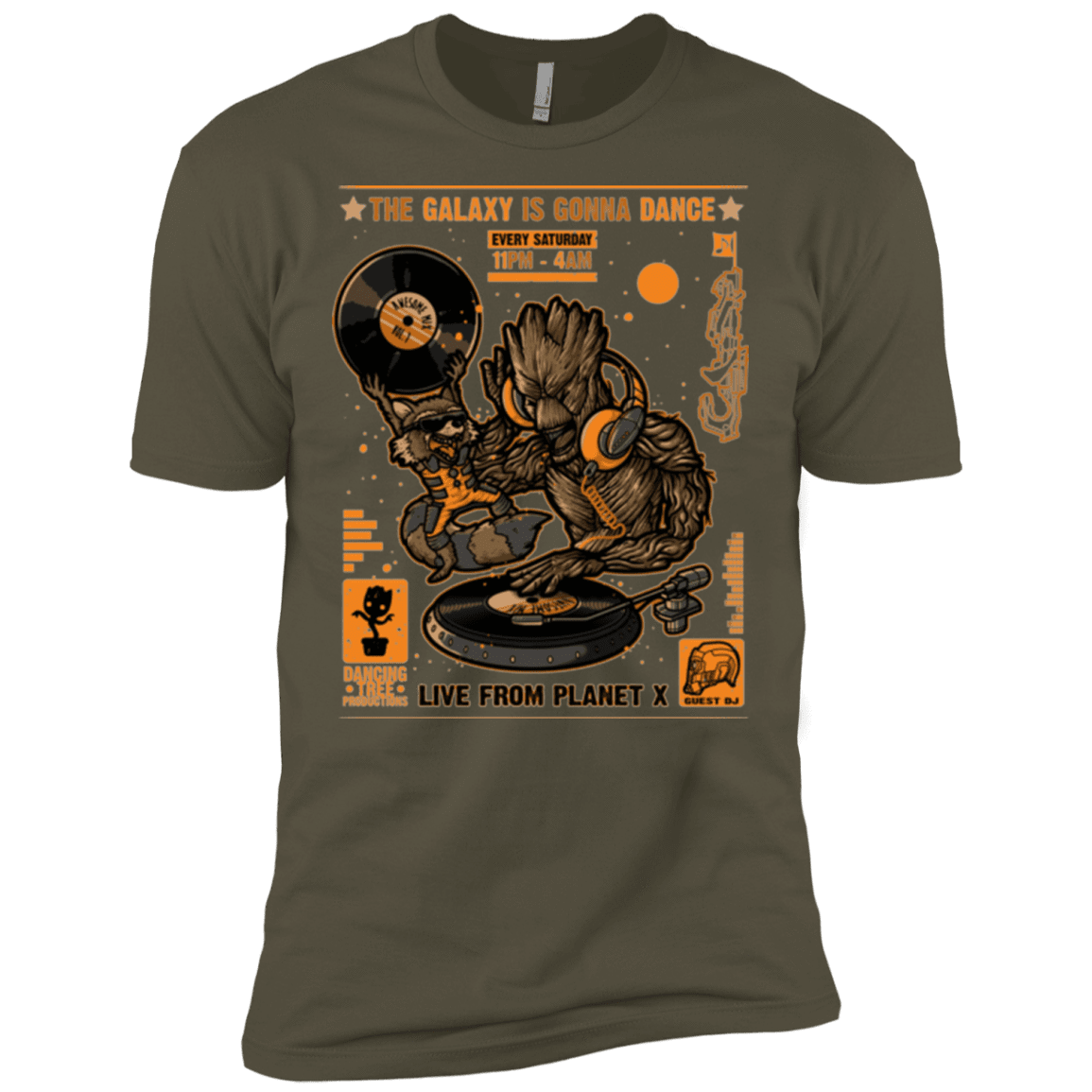 T-Shirts Military Green / X-Small GALAXY GIG Men's Premium T-Shirt