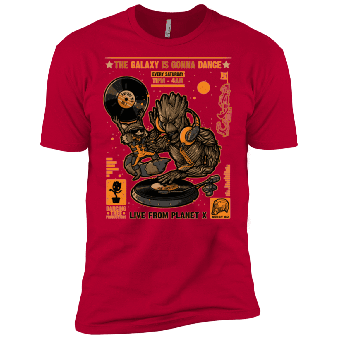 T-Shirts Red / X-Small GALAXY GIG Men's Premium T-Shirt