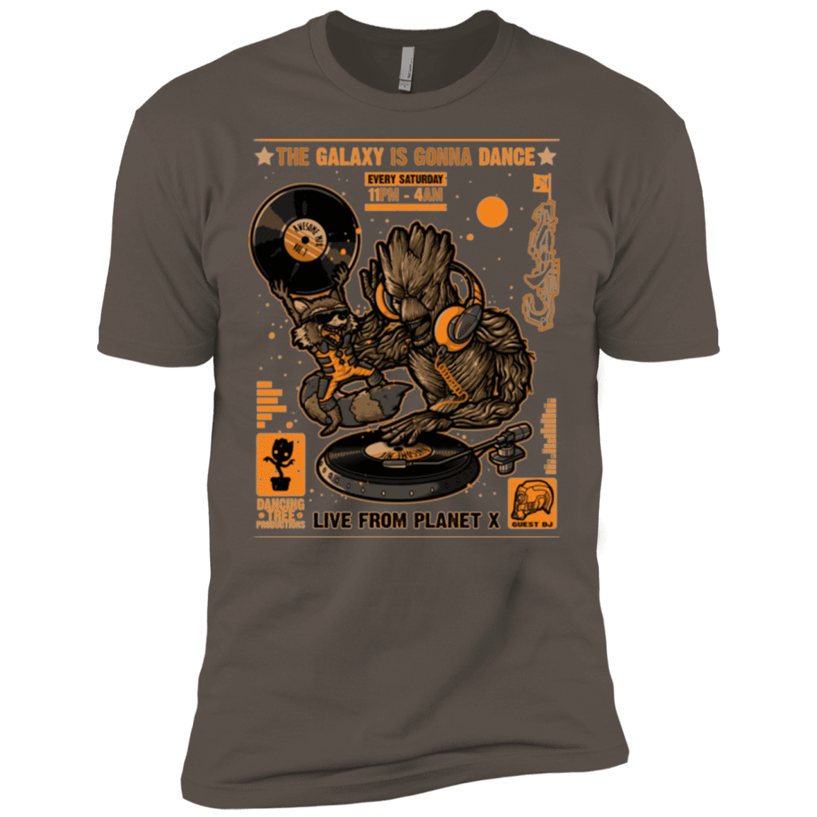 T-Shirts Warm Grey / X-Small GALAXY GIG Men's Premium T-Shirt