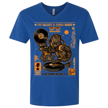 T-Shirts Royal / X-Small GALAXY GIG Men's Premium V-Neck