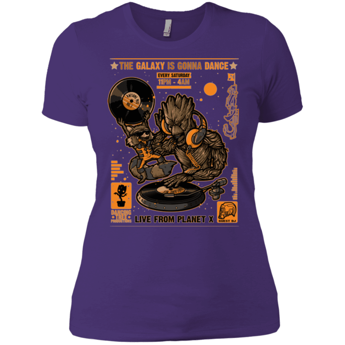 T-Shirts Purple / X-Small GALAXY GIG Women's Premium T-Shirt