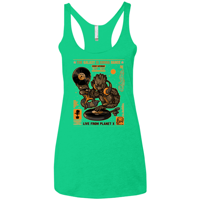 T-Shirts Envy / X-Small GALAXY GIG Women's Triblend Racerback Tank