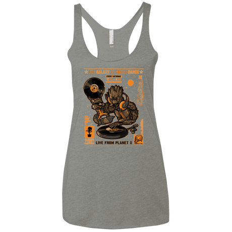 T-Shirts Venetian Grey / X-Small GALAXY GIG Women's Triblend Racerback Tank