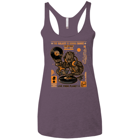 T-Shirts Vintage Purple / X-Small GALAXY GIG Women's Triblend Racerback Tank