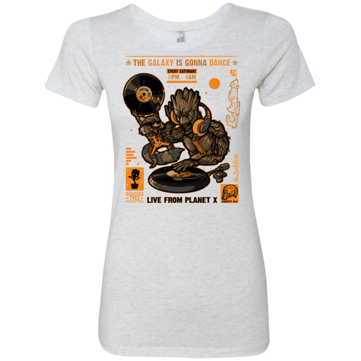 T-Shirts Heather White / Small GALAXY GIG Women's Triblend T-Shirt