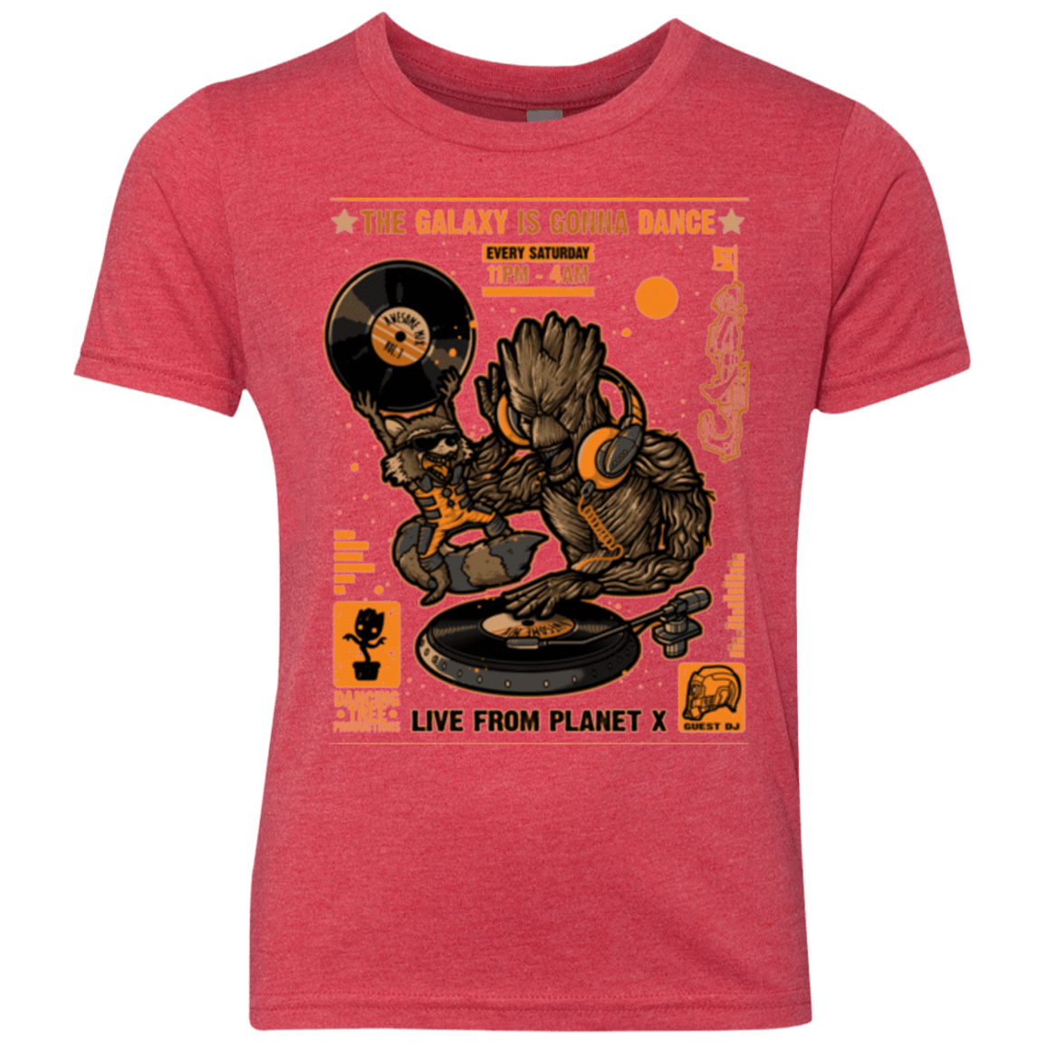 T-Shirts Vintage Red / YXS GALAXY GIG Youth Triblend T-Shirt