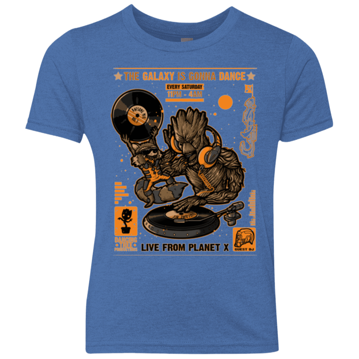 T-Shirts Vintage Royal / YXS GALAXY GIG Youth Triblend T-Shirt