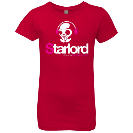 T-Shirts Red / YXS Galaxy Headphones Girls Premium T-Shirt