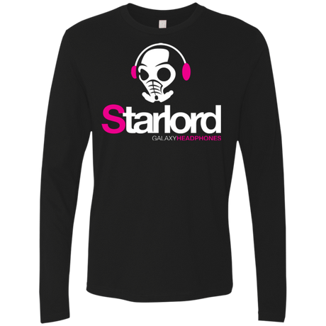 T-Shirts Black / Small Galaxy Headphones Men's Premium Long Sleeve