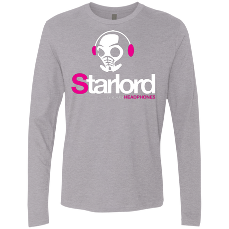 T-Shirts Heather Grey / Small Galaxy Headphones Men's Premium Long Sleeve