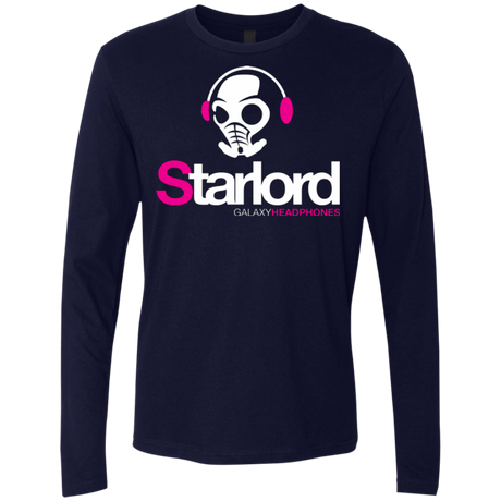 T-Shirts Midnight Navy / Small Galaxy Headphones Men's Premium Long Sleeve