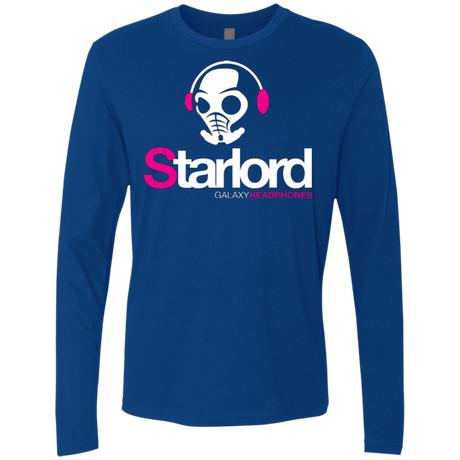 T-Shirts Royal / Small Galaxy Headphones Men's Premium Long Sleeve