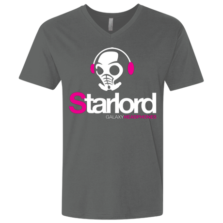 T-Shirts Heavy Metal / X-Small Galaxy Headphones Men's Premium V-Neck