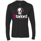 T-Shirts Vintage Black / X-Small Galaxy Headphones Triblend Long Sleeve Hoodie Tee