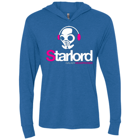 T-Shirts Vintage Royal / X-Small Galaxy Headphones Triblend Long Sleeve Hoodie Tee