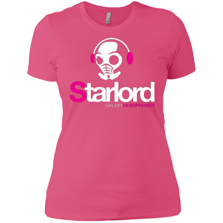 T-Shirts Hot Pink / X-Small Galaxy Headphones Women's Premium T-Shirt