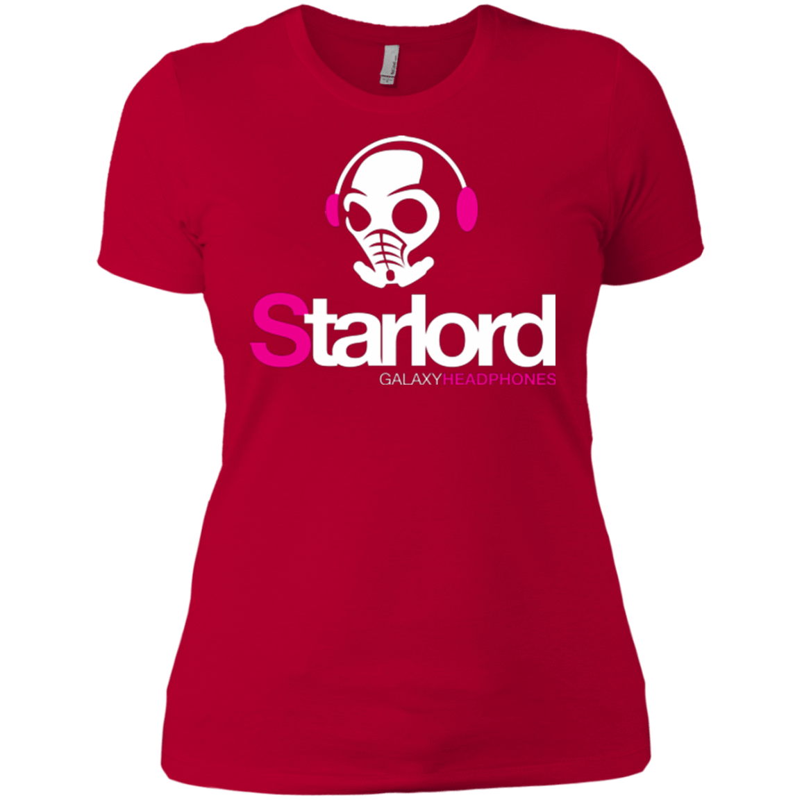 T-Shirts Red / X-Small Galaxy Headphones Women's Premium T-Shirt