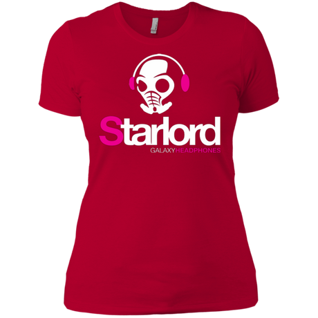 T-Shirts Red / X-Small Galaxy Headphones Women's Premium T-Shirt