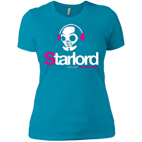 T-Shirts Turquoise / X-Small Galaxy Headphones Women's Premium T-Shirt