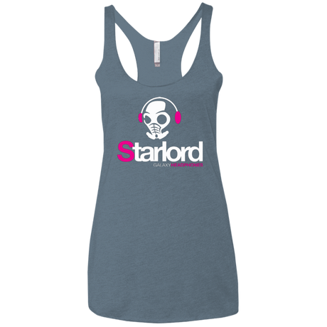 T-Shirts Indigo / X-Small Galaxy Headphones Women's Triblend Racerback Tank