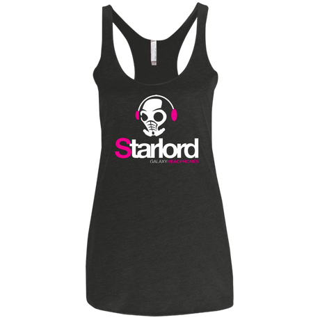 T-Shirts Vintage Black / X-Small Galaxy Headphones Women's Triblend Racerback Tank