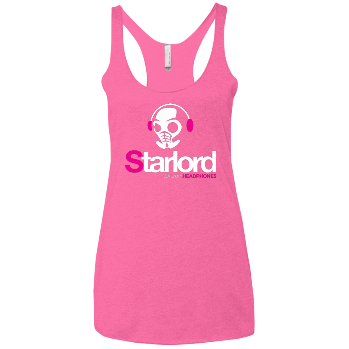 T-Shirts Vintage Pink / X-Small Galaxy Headphones Women's Triblend Racerback Tank
