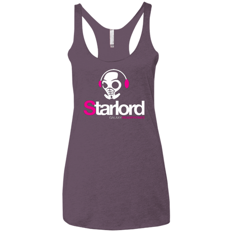 T-Shirts Vintage Purple / X-Small Galaxy Headphones Women's Triblend Racerback Tank