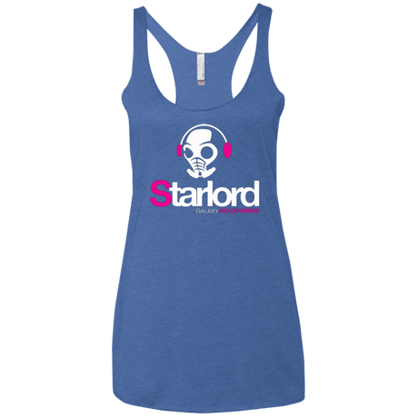 T-Shirts Vintage Royal / X-Small Galaxy Headphones Women's Triblend Racerback Tank
