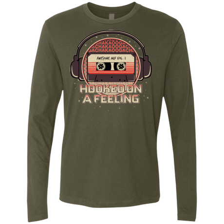 T-Shirts Military Green / Small Galaxy Mix Men's Premium Long Sleeve