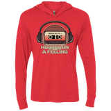 T-Shirts Vintage Red / X-Small Galaxy Mix Triblend Long Sleeve Hoodie Tee