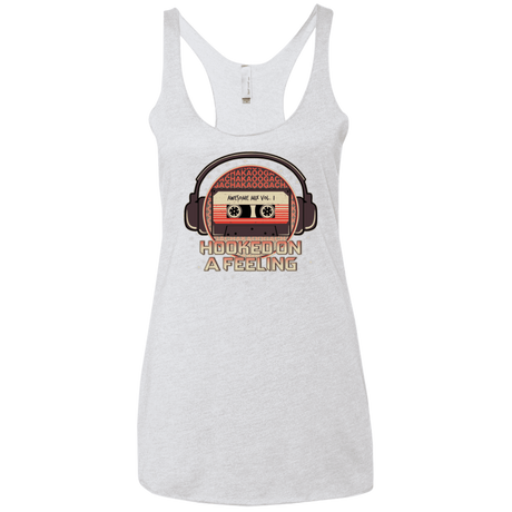 T-Shirts Heather White / X-Small Galaxy Mix Women's Triblend Racerback Tank