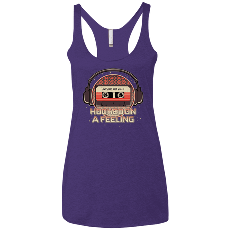 T-Shirts Purple / X-Small Galaxy Mix Women's Triblend Racerback Tank