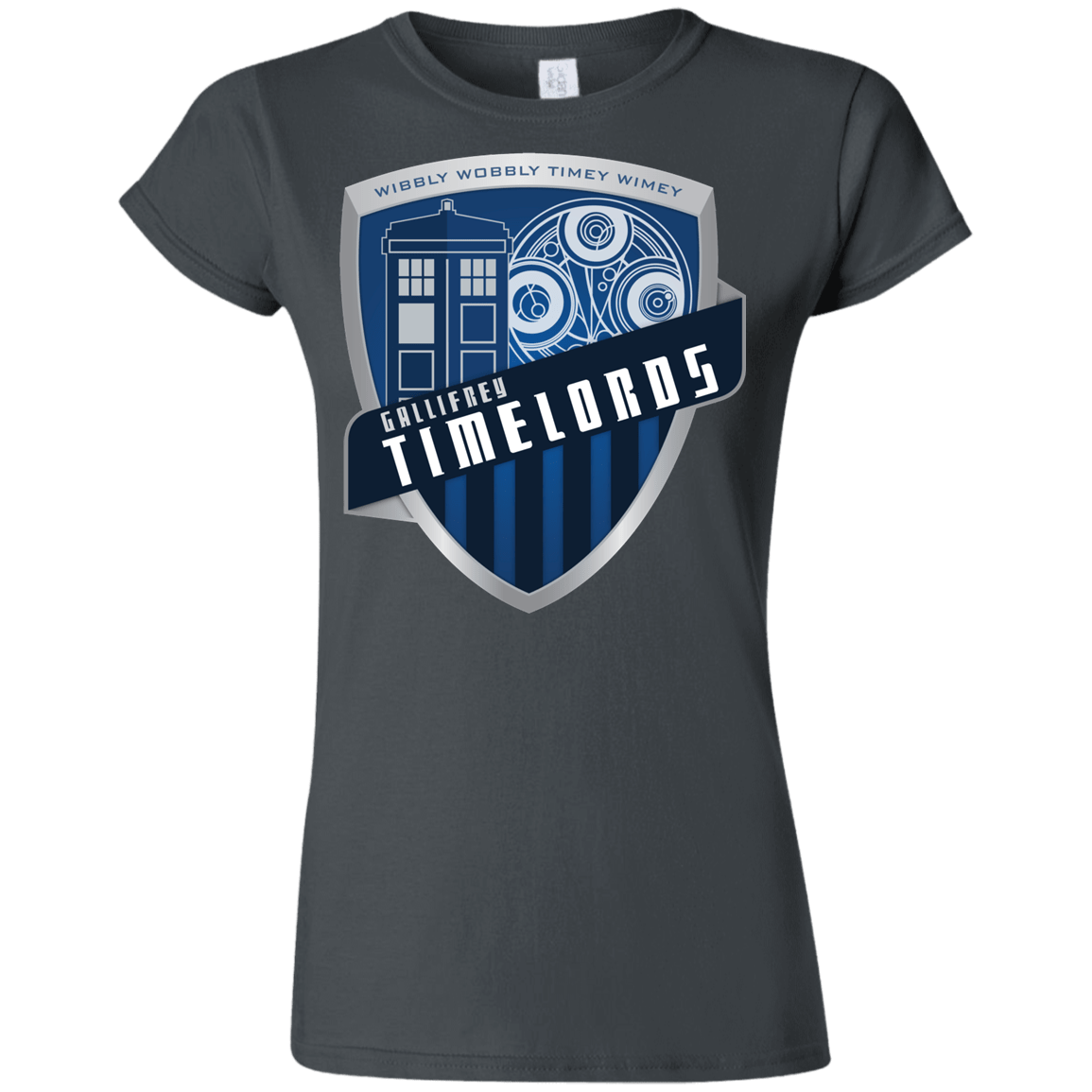 T-Shirts Charcoal / S Gallifrey Timelords Junior Slimmer-Fit T-Shirt