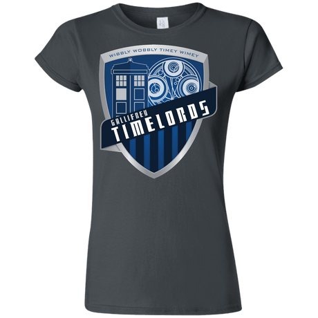 T-Shirts Charcoal / S Gallifrey Timelords Junior Slimmer-Fit T-Shirt