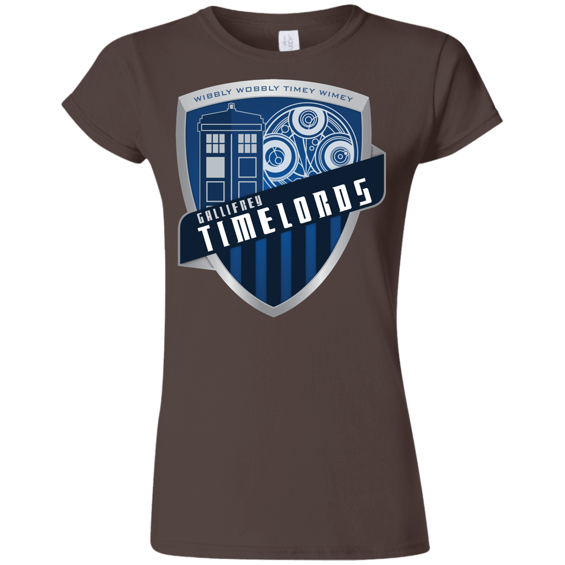 T-Shirts Dark Chocolate / S Gallifrey Timelords Junior Slimmer-Fit T-Shirt