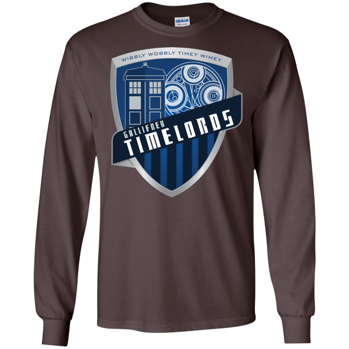 T-Shirts Dark Chocolate / S Gallifrey Timelords Men's Long Sleeve T-Shirt