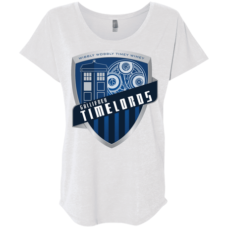 T-Shirts Heather White / X-Small Gallifrey Timelords Triblend Dolman Sleeve