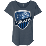 T-Shirts Indigo / X-Small Gallifrey Timelords Triblend Dolman Sleeve