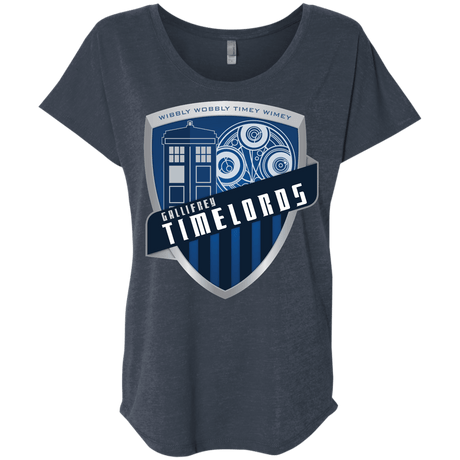 T-Shirts Vintage Navy / X-Small Gallifrey Timelords Triblend Dolman Sleeve