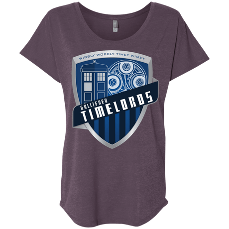 T-Shirts Vintage Purple / X-Small Gallifrey Timelords Triblend Dolman Sleeve