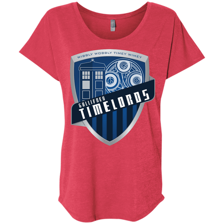 T-Shirts Vintage Red / X-Small Gallifrey Timelords Triblend Dolman Sleeve