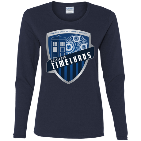 T-Shirts Navy / S Gallifrey Timelords Women's Long Sleeve T-Shirt