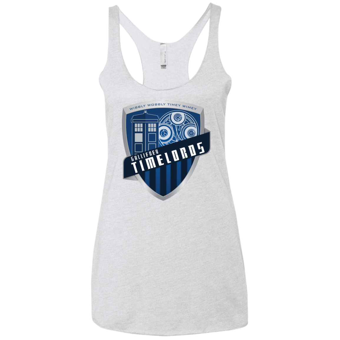 T-Shirts Heather White / X-Small Gallifrey Timelords Women's Triblend Racerback Tank