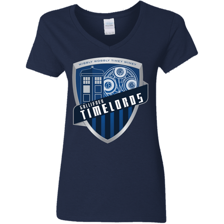 T-Shirts Navy / S Gallifrey Timelords Women's V-Neck T-Shirt