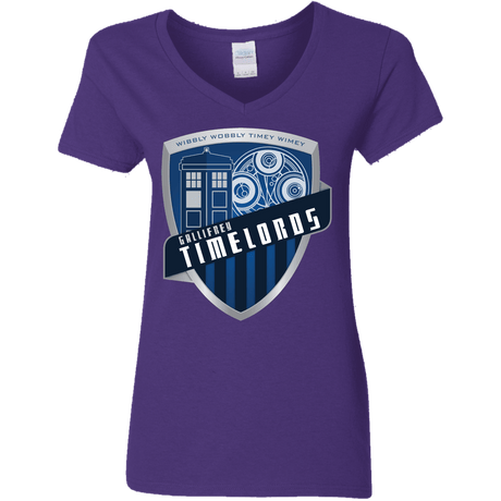 T-Shirts Purple / S Gallifrey Timelords Women's V-Neck T-Shirt