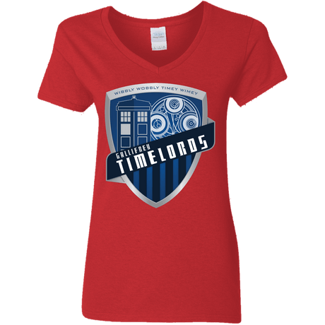 T-Shirts Red / S Gallifrey Timelords Women's V-Neck T-Shirt