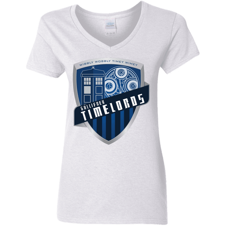 T-Shirts White / S Gallifrey Timelords Women's V-Neck T-Shirt