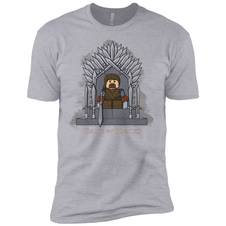 T-Shirts Heather Grey / YXS Game of Blocks Boys Premium T-Shirt