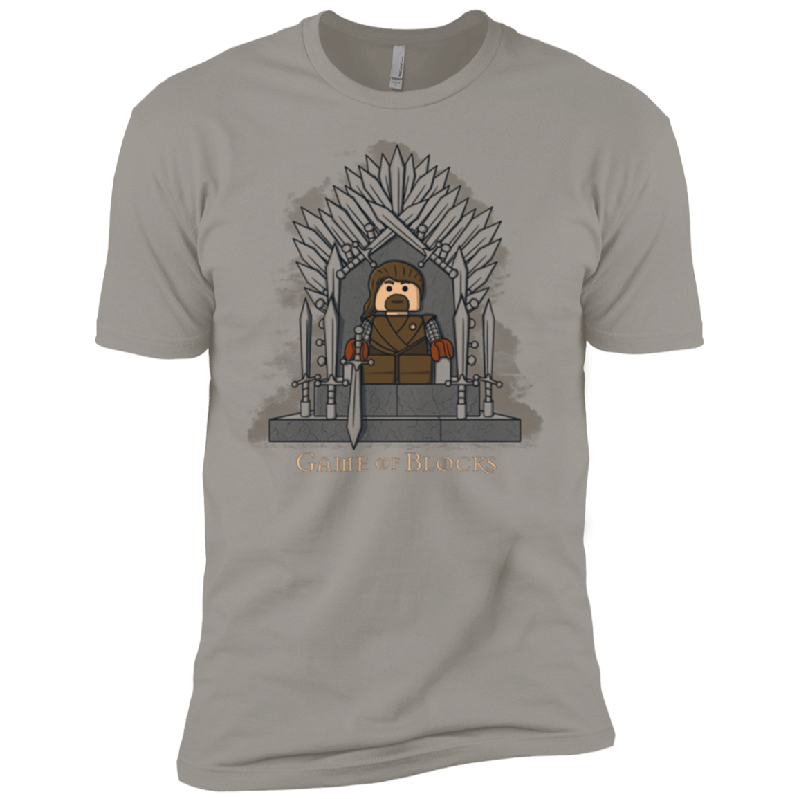 T-Shirts Light Grey / YXS Game of Blocks Boys Premium T-Shirt